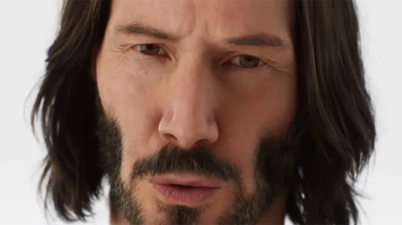 Digital Keanu Reevesがマトリックスの目覚めをからかう：Unreal Engine 5 Experience